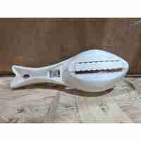 Curatator de Solzi de Peste, Vafy, Manual, Forma Peste, cu Compartiment de Colectare, din Plastic, 15.5x5.5 cm, Alb