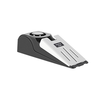 Opritor pentru Usa cu Alarma, Flippy, 120DB, cu Baterii, cu 3 Trepte de Sensibilitate, Antialunecare, Buton ON-OFF, 14x4.5x4 cm, Negru