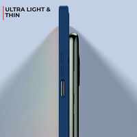 Husa de Protectie, Vafy, pentru Huawei Pura 70 Pro, Liquid Silicone, cu Microfibra pe Interior, Protectie Antisoc, Compatibil Incarcare Wireless, Albastru