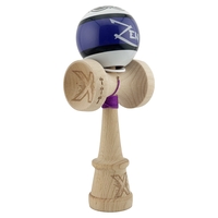 Kendama X Zen Series Originala, Profesionala, Flippy, Cupe Mari KING SIZE V3, Super Sticky, Gaura in Baza, Rulment Metalic, din lemn 18 cm, Ata 62/65 cm, Violet