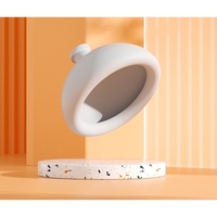 Dispozitiv Terapeutic Sputa, Vafy, Cupa pentru Terapie Toracica, Dispozitiv de Eructare, pentru Adulti si Copii, 10 x 6.5 cm, din Silicon, Alb