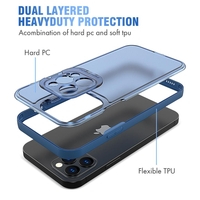 Husa de Protectie, Vafy, Bracket Series, pentru Apple iPhone 14 Plus, cu Suport si Protectie Camera, Albastru