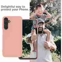 Husa de Protectie Matte TPU, Vafy, pentru Samsung Galaxy S24 FE, Protectie Camera, Antisoc, Antizgariere, Antialunecare, Acoperire Completa, Roz