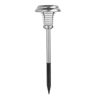 Lampa solara tip torta Flippy, anti-insecte, tantari, UV, LED, 1.2V, IP65, 1 LED, material ABS, 48 x 14 cm, gri