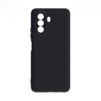 Husa pentru Huawei NOVA Y70, Vafy, Liquid Silicone, cu Microfibra pe interior, Protectie Antisoc, Negru