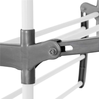 Uscator vertical pentru rufe, mobil si pliabil, cu doua umerase, 75x57x170cm, sarcina 20kg