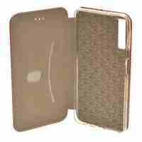 Husa de protectie Vafy compatibila cu Samsung Galaxy A70 Magnet Book Case Auriu