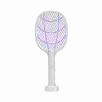Lampa Electrica Impotriva Tantarilor, Flippy, 42.5 x 18 x 7.5 cm, Reincarcabila cu Cablu USB Inclus, Plasa din Aluminum, Alb