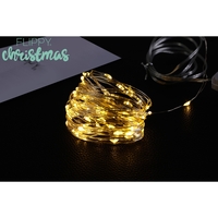 Instalatie Craciun, 2 metri, 20 LED-uri, multicolor, telecomanda 8 functii, USB, fir cupru, liniar, interior/exterior, Vafy