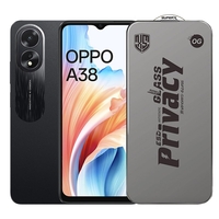 Folie de Protectie pentru Oppo A38, Vafy, Sticla Securizata ESD Antistatica, Super-X Privacy OG, Margini Negre, 0.30 mm, Transparent Inchis
