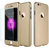 Husa Huawei Y5 2019, Full Cover 360, Auriu + Folie de protectie