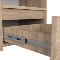 Noptiera cu 1 sertar, PAL laminat 16mm, 40x35x40 cm, stejar sonoma