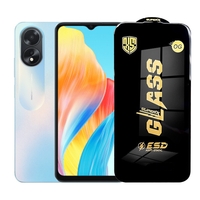 Folie de Protectie pentru Oppo A18, Vafy, Sticla Securizata ESD, Margini Negre, Rezistenta la Zgirieturi, Antistatica, 0.35 mm, Transparenta