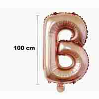 Set Baloane din Folie Metalizata, Flippy, Model Scris Bride, Litere de 100 cm, Tema Iubire, Baloane Party, Ambalaj Individual, Pai Inclus, Umflare cu Aer sau Heliu, Roz