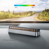 Suport Numar de Telefon pentru Parcare Auto, Flippy, Suport pentru Numarul de telefon, Pop-Up pentru Ascundere, Banda Adeziva Inclusa, 150 x 52 x 60 mm, Cifre Rosii, Space Gray