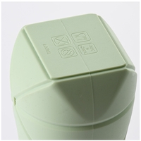 Sticla de apa pliabila Flippy, din silicon,reutilizabila, rezistenta la temepreturi ridiate, usor de depozitat si carat, 22 x 7.8 cm, 600 ml, verde