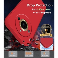 Husa de Protectie, Vafy, pentru Realme 11 Pro Plus, Liquid Silicone, cu Microfibra pe Interior, Protectie Antisoc, Compatibil Incarcare Wireless, Rosu