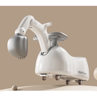 Masina 3 in 1, Flippy, 1-3 Ani, Tip Excavator/Balansoar/Masina Yo Yo, din Plastic, 4 Roti Silentioase, 71.5 x 34 x 39 cm, Alb