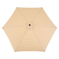 Umbrela rotunda de soare Flippy pentru terasa, diametru 2.70 m, inclinare, manivela, crem