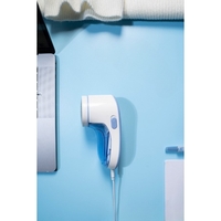 Aparat Pentru Curatat Scame, Par Si Praf, Vafy, Pentru Diferite Tipuri De Material, Cu Lame Din Otel Inoxidabil, Incarcare Prin USB Type-C, Cu Perie De Curatare si Cablu USB Incluse, Albastru, 15 x 7 cm