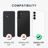 Husa de Protectie Matte TPU, Vafy, pentru Samsung Galaxy A35 5G, Protectie Camera, Antisoc, Antizgariere, Antialunecare, Acoperire Completa, Verde