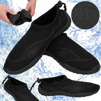 Pantofi apa unisex, material respirabil, talpa EVA antiderapanta, negru, marimea 44