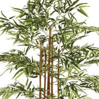 Planta artificiala Atmosphera Bambou cu ghiveci, bambus, 105x98x185 cm, verde