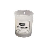 Lumanare Parfumata, Flippy, Model Borcan Translucid, 6.2 x 5.2 cm, Aroma de Frezie si Pere, Alb