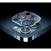 Folie Sticla pentru camera, compatibila cu Apple iPhone 14 / 14 Plus, Transparent cu margini negre