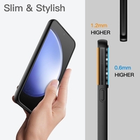 Husa de Protectie Matte TPU, Vafy, pentru Samsung Galaxy S23 FE 5G, Protectie Camera, Antisoc, Antizgariere, Antialunecare, Acoperire Completa, Negru