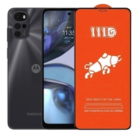 Folie Sticla Securizata pentru Motorola Moto G22, Vafy, Sticla de Protectie Compatibila cu Motorola Moto G22, Full Cover 111D, HD, Margini Negre, Transparenta