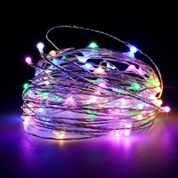 Instalatie Craciun, 20 metri, 200 LED-uri, cu Baterii si Telecomanda cu 8 functii, Multicolor, Vafy