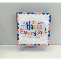 Set 20 Servetele de Masa, Vafy, din Hartie, 33 x 33 cm, Model Happy Everyday, Multicolor