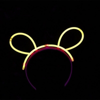 Cordeluta Decorativa, Flippy, din Plastic, Fluorescenta, Accesoriu Petrecere, Galben