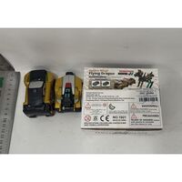 Jucarie Transformabila 2in1, Flippy, Golden Wing Flying Dragon, Masina/Dragon, Atractie Magnetica, +6 Ani, din ABS, Auriu