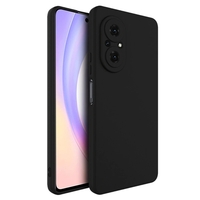 Husa pentru Huawei NOVA 9 SE, Vafy, Liquid Silicone, cu Microfibra pe interior, Protectie Antisoc, Negru