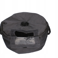 Suport umplere umbrela 47x18 cm, sac cu manere, inchidere velcro, poliester impermeabil, negru