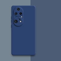 Husa de Protectie, Vafy, pentru Huawei P60 Pro, Liquid Silicone, cu Microfibra pe Interior, Protectie Antisoc, Compatibil Incarcare Wireless, Albastru