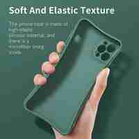 Husa protectie Vafy compatibila cu Samsung Galaxy A71 Liquid Silicone Ring cu suport rotativ Verde