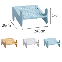Suport pentru Pantofi, Flippy, cu Doua Straturi, Organizator, Antiderapant și Durabil, 26x24.8x16 cm, Albastru