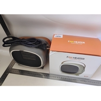 Aeroterma cu Incalzire Ceramica PTC, Vafy, din ABS, Oprire Automata, Protectie Supraincalzire, 700/1200W, 220V, 21 x 16 x 11 cm, Gri