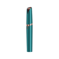 Trimmer Facial, Flippy, pentru Sprancene, Incarcare USB, 1.5 x 13 cm, din ABS, Verde