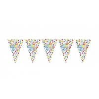 Set 10 Stegulete Tip Banner, Flippy, Colectia LA MULTI ANI , 270 cm Lungime, din Hartie Cretata, Multicolor
