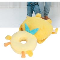 Perna tip Rucsac pentru Protectia Capului, Vafy, Tetiera tip Girafa, pentru Bebelusi, 33x6x19 cm, 180 g, Galben