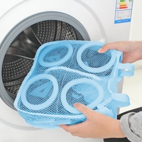 Sac pentru Spalare Incaltaminte, Flippy, pentru Masina de Spalat, 28x24.5x8 cm, Albastru