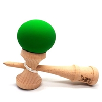 Kendama Ball Originala Lemn Fag Mat Grip Verde
