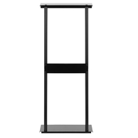 Raft metalic pentru prosoape, structura cu finisaj mat, accesorii montaj incluse, 31x15x77 cm, negru