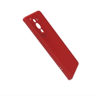 Husa pentru Huawei NOVA Y70, Vafy, Liquid Silicone, cu Microfibra pe interior, Protectie Antisoc, Rosu