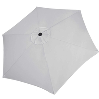 Umbrela terasa gradina, cu manivela si inclinare, diametru 260cm, gri