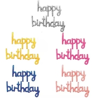 Set Baloane din Folie Metalizata, Flippy, Model Happy Birthday, 45x85 cm, 45x124cm, Baloane Party, Ambalaj Individual, Pai Inclus, Umflare cu Aer sau Heliu, Roz Pal